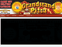 Tablet Screenshot of grandstandpizza.com